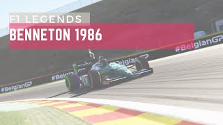 F1 históricos  Benneton 1986 [upl. by Eiralav]