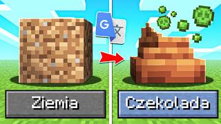 PRZETŁUMACZYŁEM w GOOGLE BLOKI z MINECRAFT 100 RAZY [upl. by Heti917]