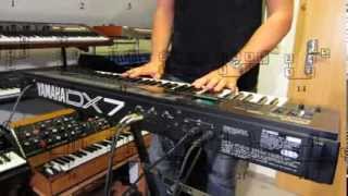 YAMAHA DX7 II FM Synthesizer quotAlgorithmquot [upl. by Hashim]