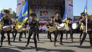 Crazy drummers Одесса День города Днепр 2017 [upl. by Lerrad]