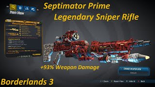 Borderlands 3 Defeat Evil Brick and Mordecai Unique Legendary Sniper Rifle Septimator Prime [upl. by Aramot]