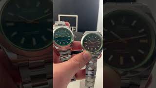 Rolex Milgauss Black Dial Green Crystal Steel Mens Watch 116400 Review  SwissWatchExpo [upl. by Isbella]