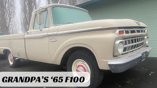 Grandpas 65 F1001965 Ford F100 Longbed Custom Cab 4X2 [upl. by Aurilia]