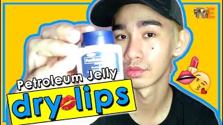 Petroleum Jelly for a Kissable Lips  tips for guys  From dry lips to smooth  Romeo Estocado [upl. by Ayojal927]