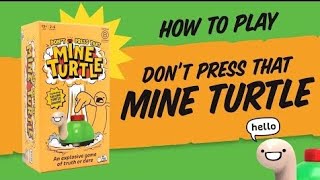 How to Play Dont Press That Mine Turtle With Cartoon Sounds PAL [upl. by Lertram967]