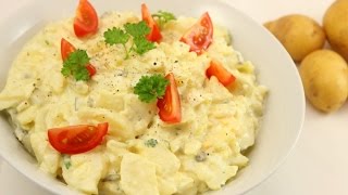 Kartoffelsalat Rezept  Klassischer Kartoffelsalat mit Mayonnaise [upl. by Eugenides]