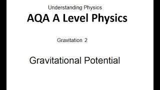 AQA A Level Physics Gravitational Potential [upl. by Decato]