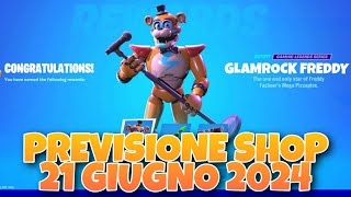 PREVISIONE SHOP 21 GIUGNO NEGOZIO OGGETTI DI OGGI 20 GIUGNO FORTNITE LEAKS DOMANI [upl. by Hewart262]