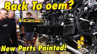 Rebuilding a 2021 Ford Bronco First Edition Part 2 Cutting off the Rails and fitting the new ones [upl. by Bendix684]