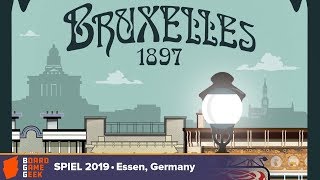 Bruxelles 1897  game overview at SPIEL 2019 [upl. by Etnovahs338]