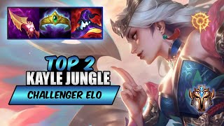 Wild Rift Kayle Top 2 JUNGLE  S13 rank game  build [upl. by Peri]