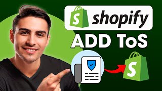 How To Add Terms of Service ToS To Your Shopify Store Tutorial [upl. by Aineles]