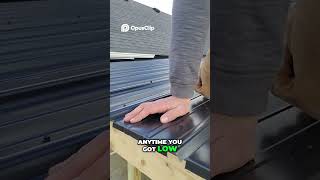 builder tips roofer roof roofing homeowner construction gutters diy metalroof shorts [upl. by Sacttler]