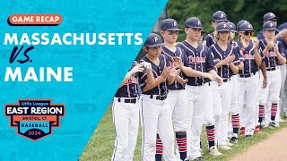 Game Highlights Massachusetts vs Maine  Little League Baseball New England Region Tournament [upl. by Iznil348]