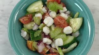 Not Our Destiny Recipe Series Hominy Salad [upl. by Mossolb431]