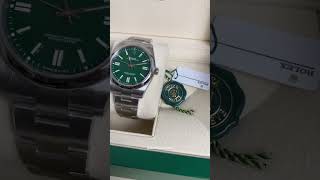 Rolex Oyster Perpetual 41 “Green Dial” [upl. by Edrahc671]