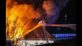 Millionenschaden nach Großbrand bei Bosch Thermotechnik in Wernau [upl. by Enyawed]