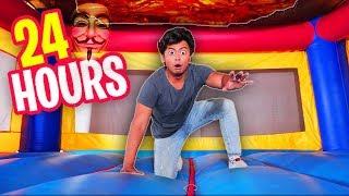 Trapped in a 100000 BOUNCY HOUSE for 24 HOURS [upl. by Sabir]