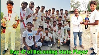 Day 47 of Becoming State Player  Cricket Life With SATYAM Dev [upl. by Aninahs70]