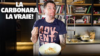 Recette de Norbert  Les vraies pâtes Carbonara [upl. by Ardnahs]