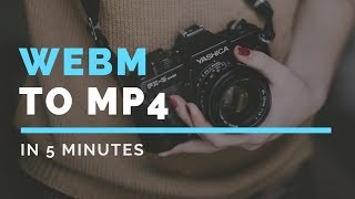 How to convert webm to mp4 offline [upl. by Trumann]