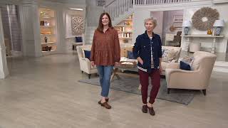 Clarks Leather Wedge Clogs with Braid detail  Marion Coreen on QVC [upl. by Mcgrody]