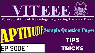 VITEEE Sample Questions  Aptitude  Detailed Solution with Shortcuts  Coding and Decoding  Series [upl. by Morris]