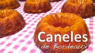 Gugelhupf Mini  Caneles Bordelais  Französisches Canelé Rezept einfachKochen [upl. by Auqenaj512]