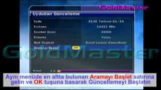 18 Eylül GoldMaster SD Model Uydudan Kanal Güncellemesi Nasıl Yapılır [upl. by Rudin]