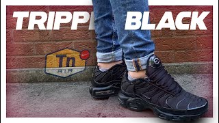 The Triple Black TNs  Nike Air Max Plus TN  Unboxing  Review  On Feet [upl. by Ergener]