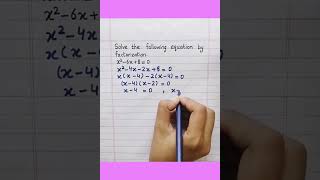 Factorization Method Class 10 shorts [upl. by Keeryt]