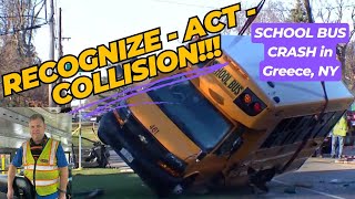 SCHOOL BUS CRASH in Greece NY BUS TALK bustalk busdrivers schoolbus rochesterny safety [upl. by Ahsyad]