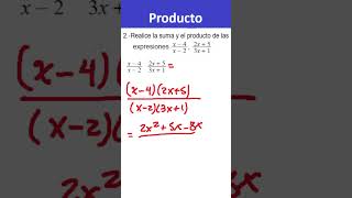 Producto de Expresiones algebráicas RACIONALES maths matematicas algebra [upl. by Noiroc495]