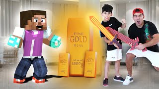 Jason and Gold Bar story with Motorcycles  Minecraft Animation [upl. by Airdnua]