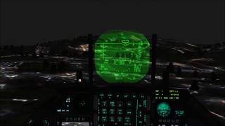 Falcon BMS 433 TFR and FLIR Training HD [upl. by Atinar259]