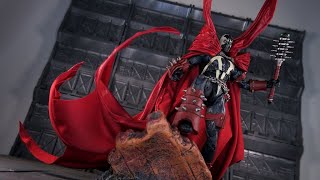 阿姆微的玩具簿 McFarlane Toys 麥法蘭 Mortal Kombat 真人快打 Spawn 閃靈悍將 狼牙棒版  披風拆卸換裝解說 [upl. by Doloritas]