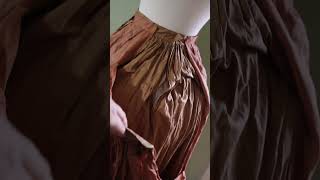 The 1880s Cotton Stripe Bustle Dress Extant Analysis [upl. by High]