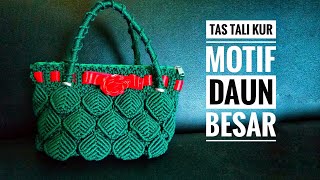 Tas tali kur motif daun besar review [upl. by Iaka861]