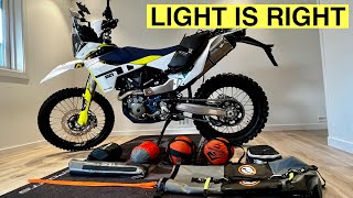 Lightweight Adventure Motorcycle Camping Gear [upl. by Nollaf]