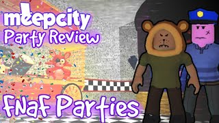 FNAF PARTIES  Meepcity Party Review 1 [upl. by Nea]