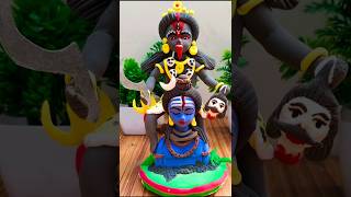 Maa kali clay art 🙏🚩 shortvideo art trendingshorts ArtCosy [upl. by Bondon431]