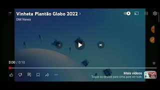 Vinheta Plantão Globo 2022 [upl. by Annayk]