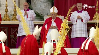 HIGHLIGHTS  Pope Francis Holy Mass on Palm Sunday 2024 at the Vatican [upl. by Nylakcaj]