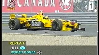 F1 Canada 1998 FP1 Hill making a few mistakes in a row DF1 [upl. by Amend373]