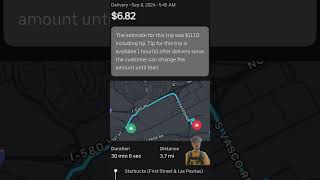 Uber eats order Starbucks [upl. by Tilla]