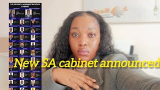 Cyril Ramaphosa announce New Cabinet [upl. by Tohcnarf183]