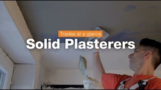 Solid Plasterers  Trades at a Glance [upl. by Lupita]