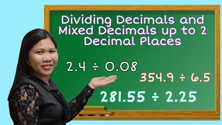 Dividing Decimals and Mixed Decimals up to 2 Decimal Places [upl. by Georgeta]