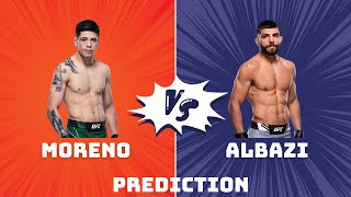 Brandon Moreno vs Amir Albazi Prediction [upl. by Hiasi340]