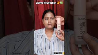 Lakme Foundation Review ✅makeup foundation foundation shorts short ytshorts yt [upl. by Akiemat]